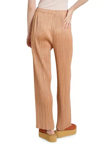 Pleats Please Issey Miyake Women's Monthly Colors: June Pants - Pink Beige - Size Large | Thumbnail 5 Pleats Please Issey Miyake Women's Monthly Colors: June Pants - Pink Beige - Size Large | Thumbnail 5
