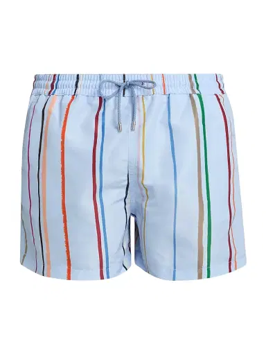 Paul Smith Men's Cairo Stripe Swim Shorts - Light Blue - Size XL | Thumbnail 1 Paul Smith Men's Cairo Stripe Swim Shorts - Light Blue - Size XL | Thumbnail 1