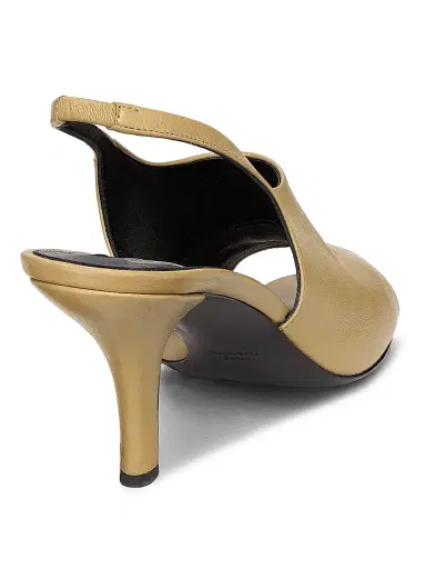 TOTEME Women's 85MM Leather Slingback Sandals - Desert - Size 11 | Thumbnail 3 TOTEME Women's 85MM Leather Slingback Sandals - Desert - Size 11 | Thumbnail 3