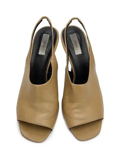 TOTEME Women's 85MM Leather Slingback Sandals - Desert - Size 11 | Thumbnail 4 TOTEME Women's 85MM Leather Slingback Sandals - Desert - Size 11 | Thumbnail 4