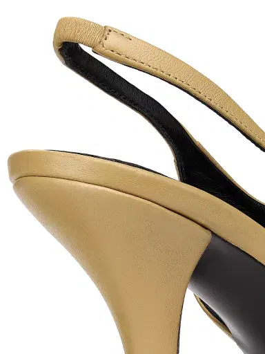 TOTEME Women's 85MM Leather Slingback Sandals - Desert - Size 11 | Thumbnail 6 TOTEME Women's 85MM Leather Slingback Sandals - Desert - Size 11 | Thumbnail 6