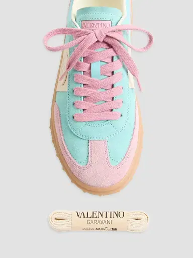Valentino Garavani Women's Upvillage Crosta Sneakers - Azure | Thumbnail 5 Valentino Garavani Women's Upvillage Crosta Sneakers - Azure | Thumbnail 5