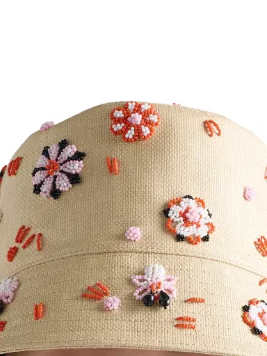 Prada Women's Embroidered Canvas Bucket Hat - Beige Khaki - Size Small | Thumbnail 3 Prada Women's Embroidered Canvas Bucket Hat - Beige Khaki - Size Small | Thumbnail 3