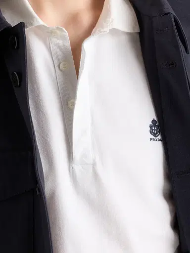 Prada Men's Cotton Shirt - White - Size XL | Thumbnail 5 Prada Men's Cotton Shirt - White - Size XL | Thumbnail 5