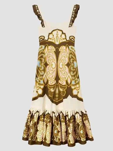 La DoubleJ Women's Gingerbread Dress - Cocoon Placee Brown | Thumbnail 2 La DoubleJ Women's Gingerbread Dress - Cocoon Placee Brown | Thumbnail 2