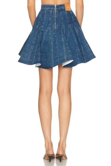 Aknvas Kalle Denim Godet Skirt | Thumbnail 4 Aknvas Kalle Denim Godet Skirt | Thumbnail 4