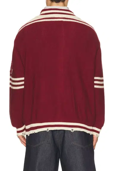 Found Varsity Patch Collared Cardigan | Thumbnail 3 Found Varsity Patch Collared Cardigan | Thumbnail 3
