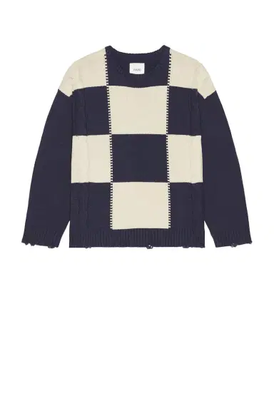 Found Checkered Fisherman Sweater | Thumbnail 4 Found Checkered Fisherman Sweater | Thumbnail 4
