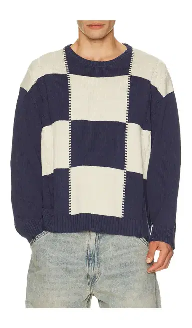 Found Checkered Fisherman Sweater | Thumbnail 5 Found Checkered Fisherman Sweater | Thumbnail 5