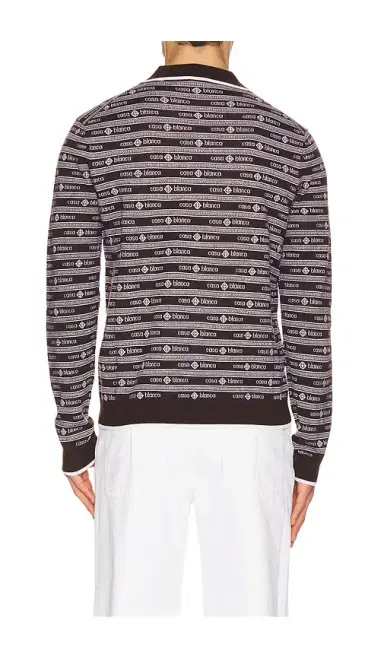 Casablanca Wordmark Long Sleeve Polo | Thumbnail 7 Casablanca Wordmark Long Sleeve Polo | Thumbnail 7