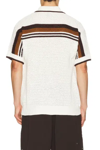 Casablanca Crochet Short Sleeve Shirt | Thumbnail 2 Casablanca Crochet Short Sleeve Shirt | Thumbnail 2