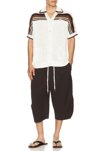 Casablanca Crochet Short Sleeve Shirt | Thumbnail 3 Casablanca Crochet Short Sleeve Shirt | Thumbnail 3