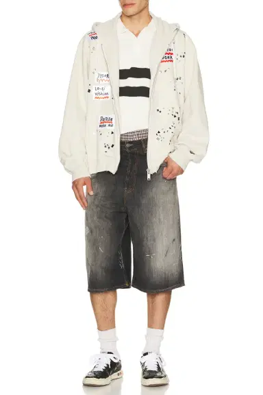 Maison MIHARA YASUHIRO Embellished Sticker Parka | Thumbnail 4 Maison MIHARA YASUHIRO Embellished Sticker Parka | Thumbnail 4
