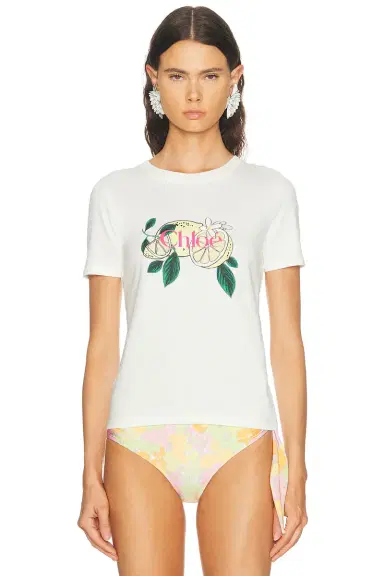 Chloé Lemon Print Tee | Thumbnail 2 Chloé Lemon Print Tee | Thumbnail 2
