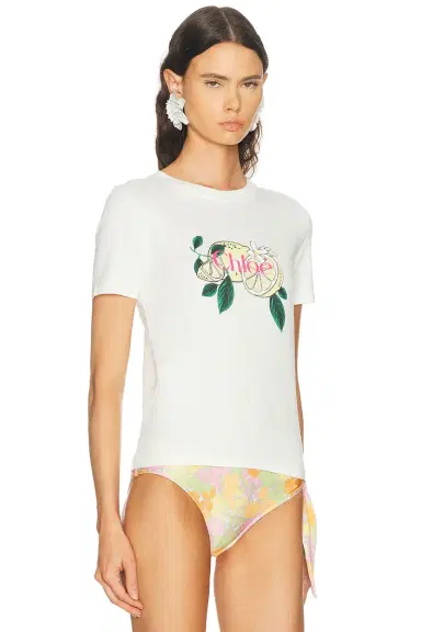 Chloé Lemon Print Tee | Thumbnail 3 Chloé Lemon Print Tee | Thumbnail 3