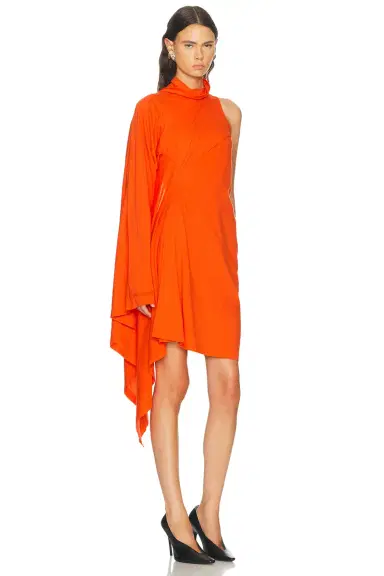 Balenciaga Draped Midi Dress | Thumbnail 2 Balenciaga Draped Midi Dress | Thumbnail 2