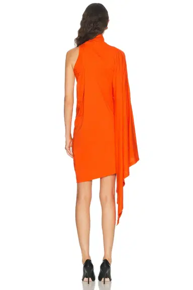 Balenciaga Draped Midi Dress | Thumbnail 4 Balenciaga Draped Midi Dress | Thumbnail 4