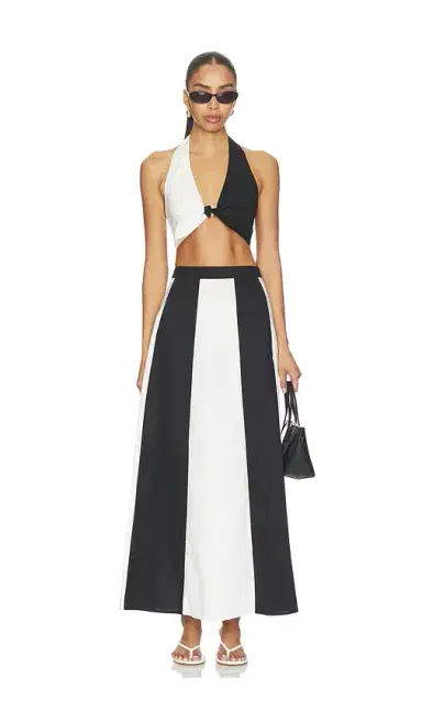 ADRIANA DEGREAS Solid Giardino Top & Skirt Set | Thumbnail 1 ADRIANA DEGREAS Solid Giardino Top & Skirt Set | Thumbnail 1