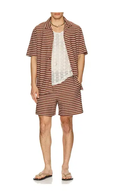 Bound Stripe Jacquard Shorts | Thumbnail 3 Bound Stripe Jacquard Shorts | Thumbnail 3
