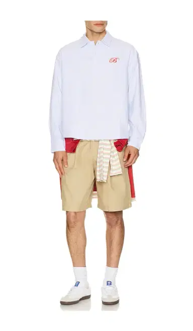 Bound Wide Pleated Cotton Short | Thumbnail 3 Bound Wide Pleated Cotton Short | Thumbnail 3
