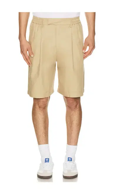 Bound Wide Pleated Cotton Short | Thumbnail 1 Bound Wide Pleated Cotton Short | Thumbnail 1
