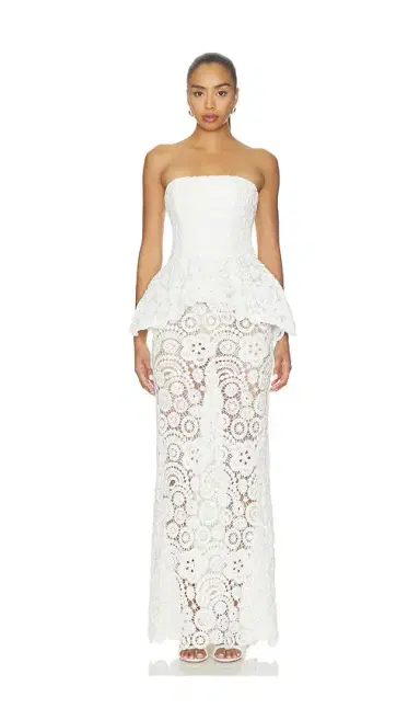 PatBo Gal Embroidery Peplum Maxi Dress | Thumbnail 1 PatBo Gal Embroidery Peplum Maxi Dress | Thumbnail 1