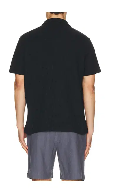 Vince Macro Waffle Short Sleeve Shirt Button Down Cabana | Thumbnail 2 Vince Macro Waffle Short Sleeve Shirt Button Down Cabana | Thumbnail 2