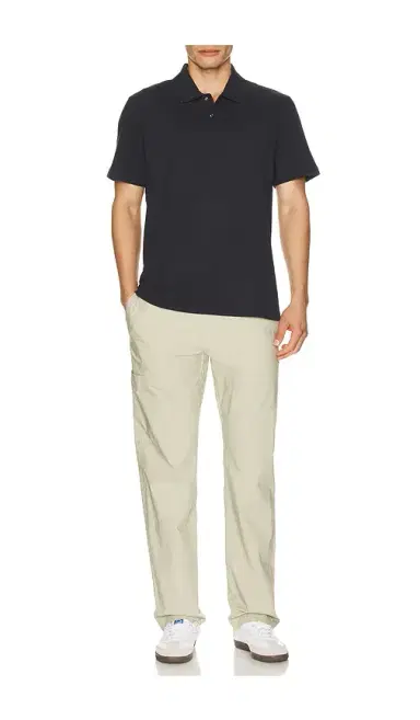 Vince Mesh Knit Snap Short Sleeve Polo | Thumbnail 3 Vince Mesh Knit Snap Short Sleeve Polo | Thumbnail 3