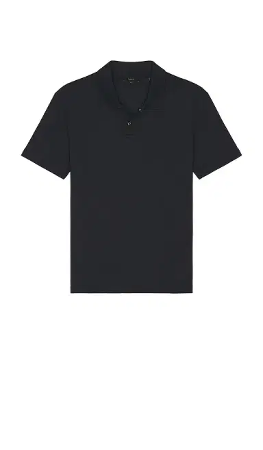 Vince Mesh Knit Snap Short Sleeve Polo | Thumbnail 4 Vince Mesh Knit Snap Short Sleeve Polo | Thumbnail 4