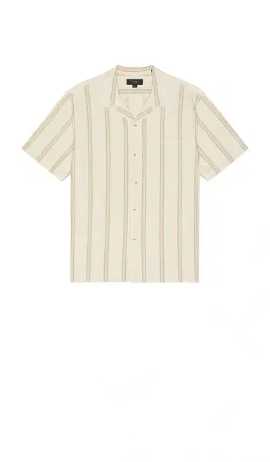 Vince Cove Stripe Short Sleeve Cabana Shirt | Thumbnail 4 Vince Cove Stripe Short Sleeve Cabana Shirt | Thumbnail 4