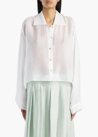 Khaite Bodine Top In Chalk | Thumbnail 3 Khaite Bodine Top In Chalk | Thumbnail 3