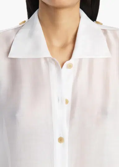 Khaite Bodine Top In Chalk | Thumbnail 5 Khaite Bodine Top In Chalk | Thumbnail 5