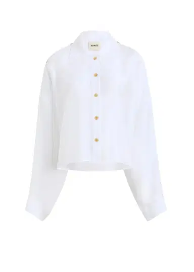 Khaite Bodine Top In Chalk | Thumbnail 1 Khaite Bodine Top In Chalk | Thumbnail 1