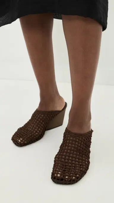 Proenza Schouler Slant Crochet Mules Mushroom | Thumbnail 4 Proenza Schouler Slant Crochet Mules Mushroom | Thumbnail 4