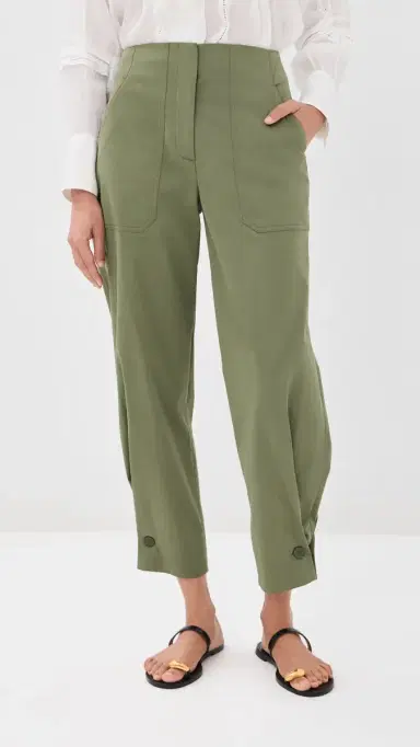 Veronica Beard Stapleton Pants Stone Army | Thumbnail 2 Veronica Beard Stapleton Pants Stone Army | Thumbnail 2