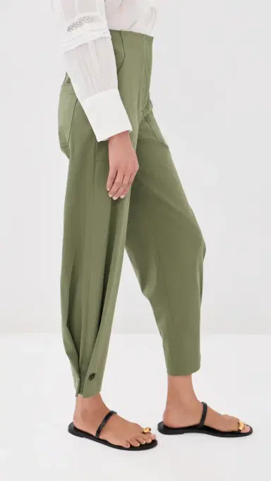 Veronica Beard Stapleton Pants Stone Army | Thumbnail 4 Veronica Beard Stapleton Pants Stone Army | Thumbnail 4