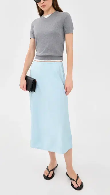Vince Pull On lip Skirt Clearwater | Thumbnail 5 Vince Pull On lip Skirt Clearwater | Thumbnail 5