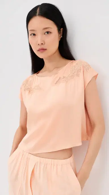 Sablyn Kerra Lace Cut ilk Tee herbet | Thumbnail 2 Sablyn Kerra Lace Cut ilk Tee herbet | Thumbnail 2