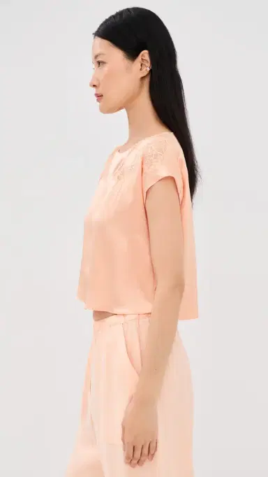 Sablyn Kerra Lace Cut ilk Tee herbet | Thumbnail 4 Sablyn Kerra Lace Cut ilk Tee herbet | Thumbnail 4