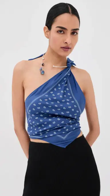 Christopher Esber Bandana Scarf Tie Top | Thumbnail 2 Christopher Esber Bandana Scarf Tie Top | Thumbnail 2