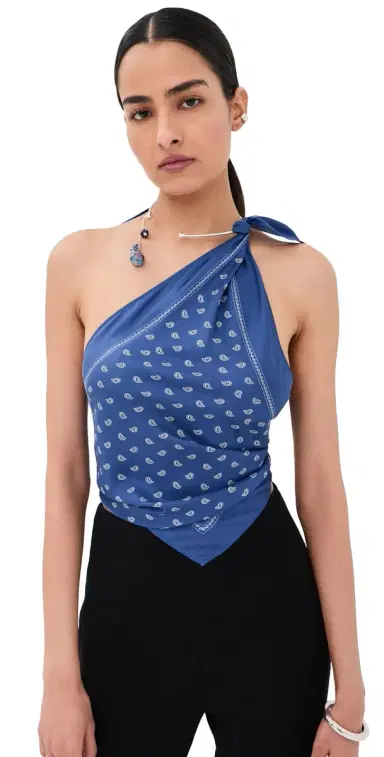 Christopher Esber Bandana Scarf Tie Top | Thumbnail 1 Christopher Esber Bandana Scarf Tie Top | Thumbnail 1