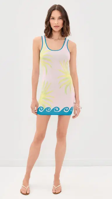 MINKPINK Isola Knit Mini Dress Tropical | Thumbnail 5 MINKPINK Isola Knit Mini Dress Tropical | Thumbnail 5