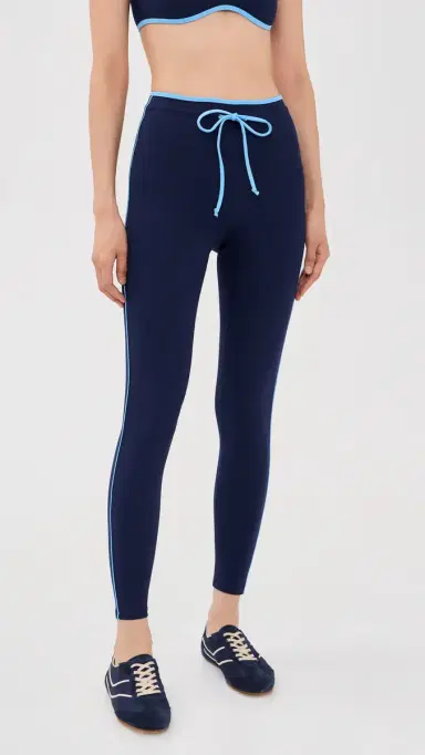 Year of Ours port print 7/8 Leggings Midnite pt Blu | Thumbnail 2 Year of Ours port print 7/8 Leggings Midnite pt Blu | Thumbnail 2