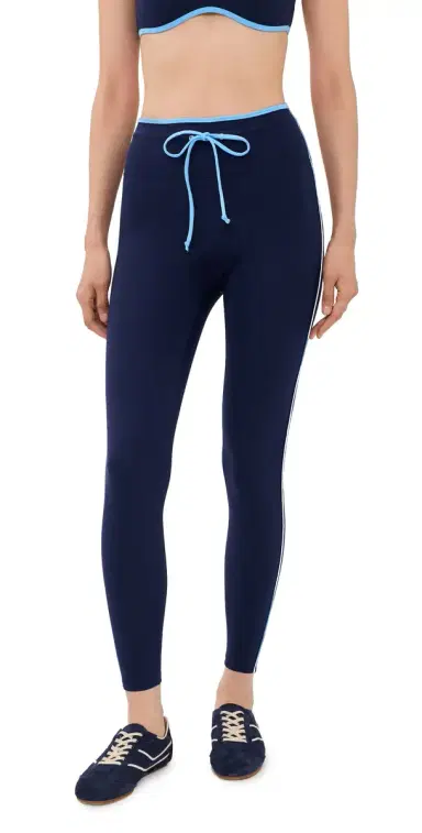 Year of Ours port print 7/8 Leggings Midnite pt Blu | Thumbnail 1 Year of Ours port print 7/8 Leggings Midnite pt Blu | Thumbnail 1