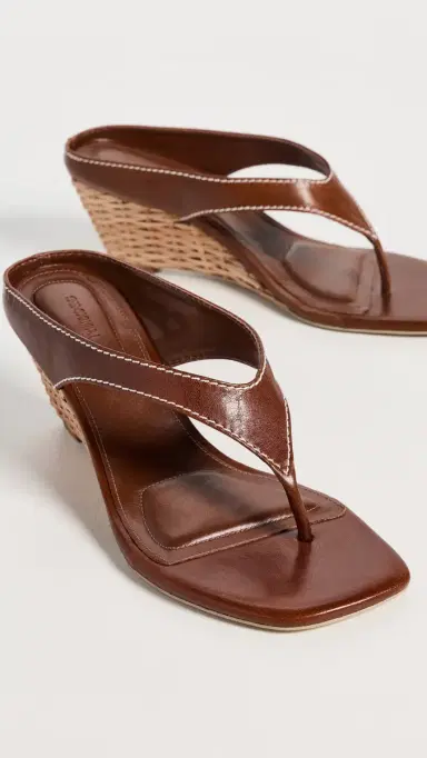 Simkhai Hazel Leather Wedge Sandals | Thumbnail 5 Simkhai Hazel Leather Wedge Sandals | Thumbnail 5