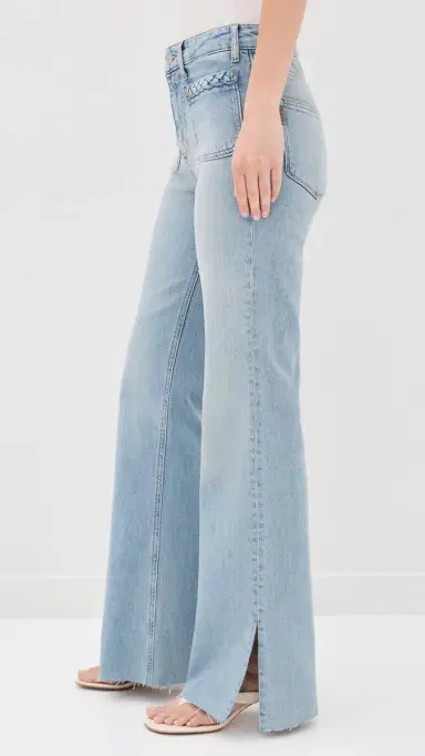 PAIGE Sofia Braided Patch Pocket Jeans Montebello | Thumbnail 4 PAIGE Sofia Braided Patch Pocket Jeans Montebello | Thumbnail 4