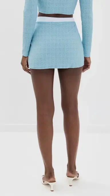 L'AGENCE Coco Colorblock Chic High Waist Skirt Powder Blue | Thumbnail 3 L'AGENCE Coco Colorblock Chic High Waist Skirt Powder Blue | Thumbnail 3