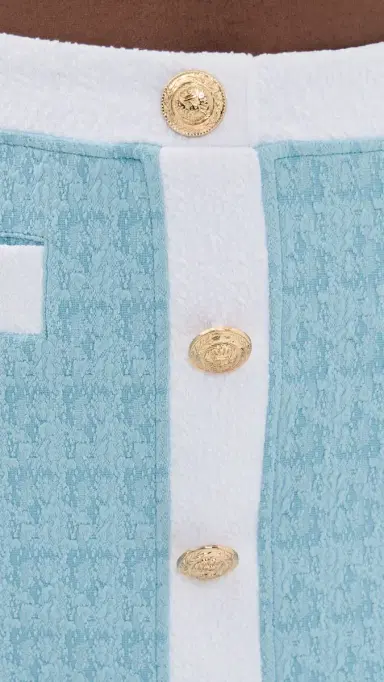 L'AGENCE Coco Colorblock Chic High Waist Skirt Powder Blue | Thumbnail 6 L'AGENCE Coco Colorblock Chic High Waist Skirt Powder Blue | Thumbnail 6