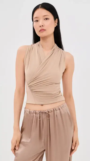 Sablyn Danika High Wrap Tank Dune | Thumbnail 2 Sablyn Danika High Wrap Tank Dune | Thumbnail 2
