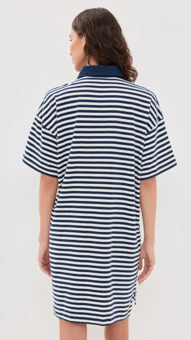 Faherty Cotton Knit Dress Shadow Bay Stripe M | Thumbnail 3 Faherty Cotton Knit Dress Shadow Bay Stripe M | Thumbnail 3
